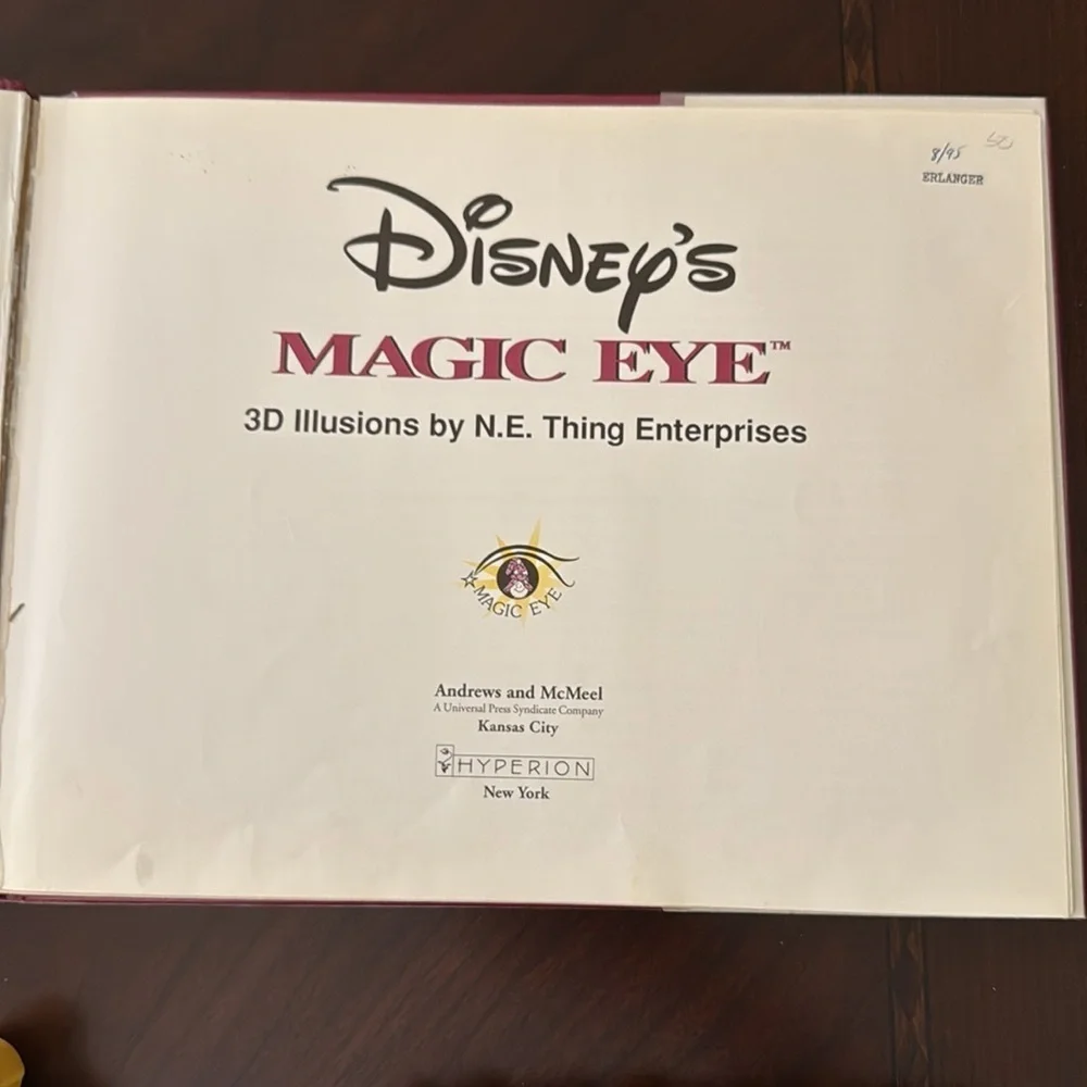 Vintage Disney magic eye book from scholastic